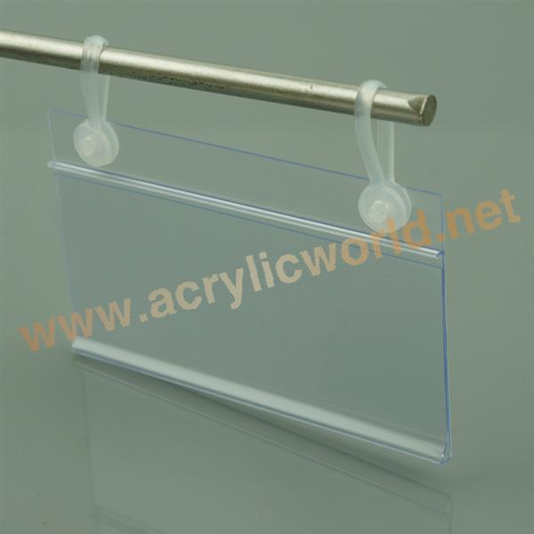 acrylic price tag holder for shelf